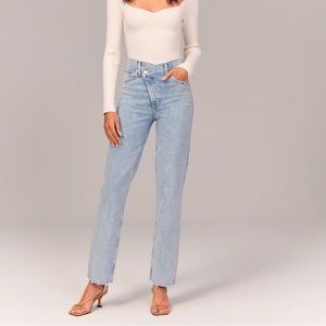 Abercrombie 90s straight ultra high rise jeans